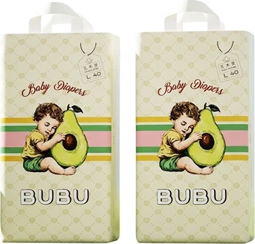 Підгузки Bubu L (8.5-11.5 кг), 80 шт