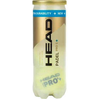 Набор мячей для падел-тенниса Head PADEL PRO S+ желтый (3 штуки) 540303