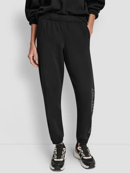 Спортивные штаны на флисе женские Donna Karan NY (DKNY) 237622204 S Черные (1163058718)