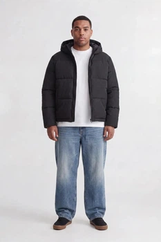 Чоловіча куртка-пуховик чорний Jack&Jones Galaxy 4XL (100402-black-14075)