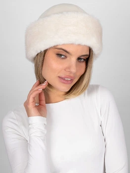 Шапка женская VILSS Cashmere/Mink Bra VL-2248-106-WHT-mv2-M 56-58 Молочная (ROZ6501064523)