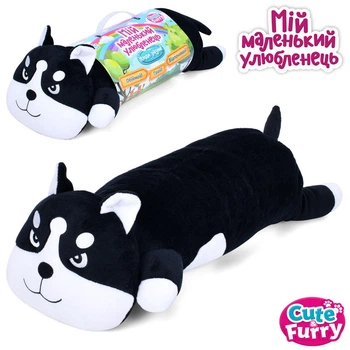 Мягкая плюшевая игрушка собачка Хаски LIMO TOY обнимашка 49см