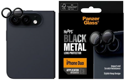 Захисне скло для камери Apple iPhone Duo PanzerGlass Hoops Lens Protector Black (PG70130)