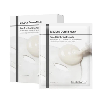 Осветляющая тканевая маска с центеллой и ниацинамидом Centellian24 Madeca Derma Mask Tone Brightening Formula 1 шт