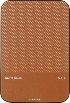 УМБ Native Union (Re)Classic Power Bank | Magnetic 5000 mAh 15W Tan (PB-5KMS-TAN-Q2)