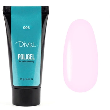 Полигель для наращивания ногтей Divia "Polygel" - Di909 (15 г) 003