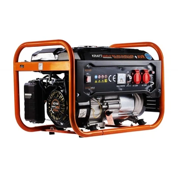 Генератор бензиновый Kraft&Dele KD160 3,5 кВт, 2,8 кВт номин., 230 В, 12 В, AVR, ручной запуск