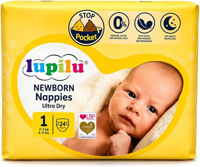 Підгузники для новонароджених Lupilu Ultra Dry 1 (2-5кг) 24шт.