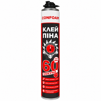 Клей-пена профессиональная монтажная CONFOAM 60 секунд, 800 мл