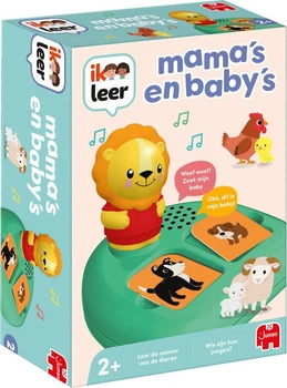 Interaktywna tablica Jumbo Ik Leer Mama's En Baby's z 28 kartami zwierząt (8721017603610)