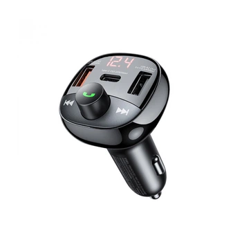Автомобильный FM-трансмиттер REMAX RCC331 Lodi Series All-in-One 54.5W PD+QC 2A+1C Fast Car Charge Black (6954851202288)
