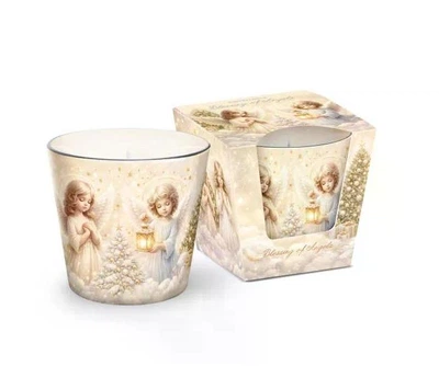 Свічка новорічна ароматизована в склі Bartek Candles Благословення ангела 115г.
