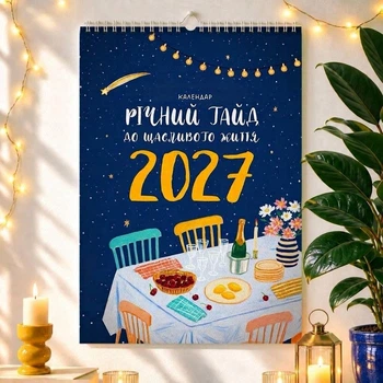 Календар-планер Річний гайд до щасливого життя на 2027 рік + стікери