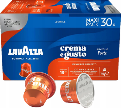 Кофе в капсулах Lavazza Crema e Gusto Forte Nespresso 30 шт