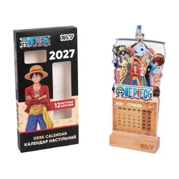Календарь настольный формовой на подставке 2027 YES One Piece 270283 12.5х27.5 см 5289996