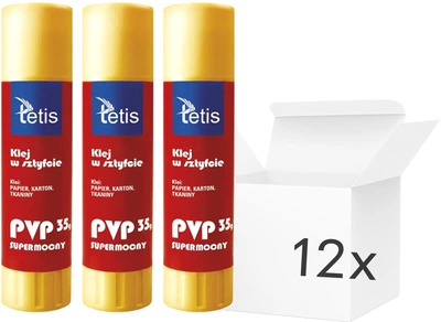 Набор клея-карандаш Tetis BG100-D 35 г 12 шт (ZES5906858018141)