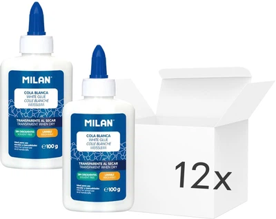 Набор жидкого клея Starpak Milan Cola Blanca 100 г 12 шт (ZES8411574079897)