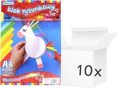 Zestaw bloków rysunkowych InSpiria A3 20 arkuszy 20 kolorów 10 szt (5906961126788)