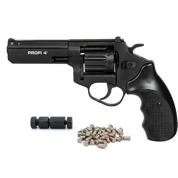 Револьвер під патрон Флобера Profi GEN2 4" (чорний / пластик)+ обтискач + 50 патронів Sellier & Bellot