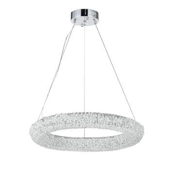 Потолочная декоративная светодиодная LED люстра 72 W Хром (26568)