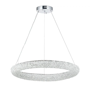 Потолочная декоративная светодиодная LED люстра 90 W Хром (26574)