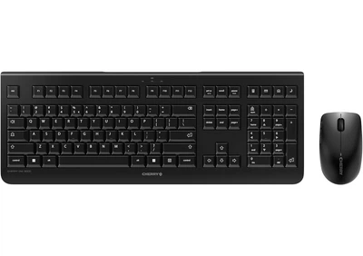 Комплект (мембранна клавіатура, оптична миша) Cherry DW 3000 Wireless Black (бездротовий, USB-приймач, італійська розкладка) (JD-0710IT-2) - Б/В