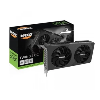 Відеокарта Inno3D GeForce RTX 5060 8Gb Twin X2 OC V2 (N50602-08D7X-195071N)