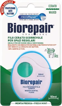 Зубна нитка Biorepair Oral Care Waxed Dental Floss 50 м (8017331038826)