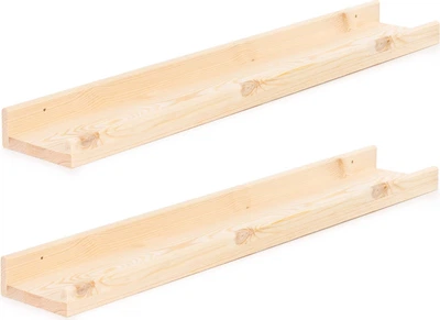 Полиці настінні Springos WF0020 80 x 15 см 2 шт. натуральні (5908455314169)
