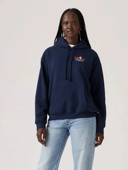 Худі тепле жіноче Levi`s 454000186 2XL Синє (1162960384)