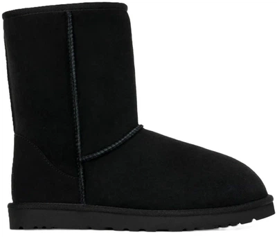 Дитячі уггі для дівчинки Замшеві Середні Чорні UGG Classic Short Kids Black (30, чорний)