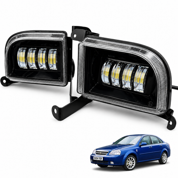Противотуманные фары Chevrolet Lacetti 40W ПТФ Led туманки Лачетти седан универсал штатный белый + ж