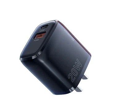 Сетевое зарядное устройство Newmine 20W USB-C+USB-A Black (ZD20B-AC)