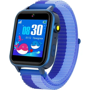 Смарт-годинник для дітей AmiGo GO10S Pro, Wifi, IP64, 2MP, 450mAh, 24h, Blue UA UCRF