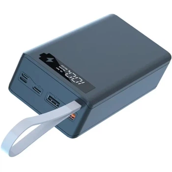 Корпус повербанку DIY C12(PD) QC3.0 PD QC3.0 (12V/3A Max) 12x18650 без паяння (Up To 36000mAh) LED-дисплей; Ports: 2xUSB-A, Type-C, MicroUSB, Lightning, BLACK