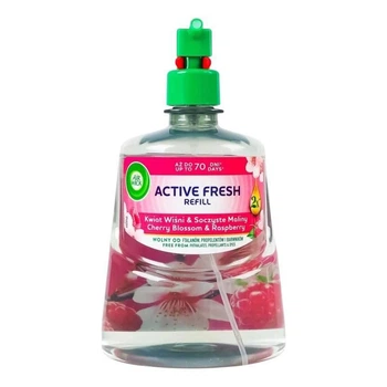 Змінний балон для автоматичного освіжувача повітря Air Wick Active Fresh Цвіт вишні та свіжість малини 228 мл