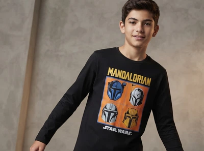 Теплая детская пижамная кофта star wars: the mandalorian (primark), 12–13 років (158 см)