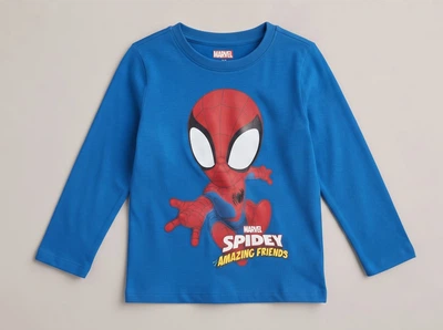 Дитяча піжамна кофта marvel spidey and his amazing friends, 92 см, 1,5-2 роки