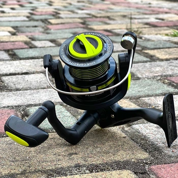 Котушка Flagman Bonus 4000S спінінгова, передній фрикціон, 3+1 підшипника, алюмінієва шпуля, вага 280 г