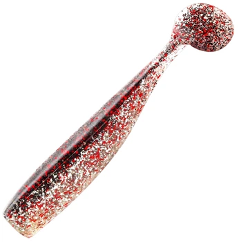 Силикон Lunker City Shaker 6 4 шт Red/Grey (1102-62536)