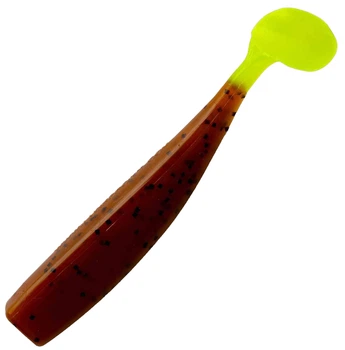 Силикон Lunker City Shaker 3.25 7 шт Brown/Lime (1102-99480)