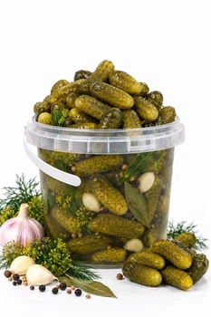 Корнишоны квашеные бочковые 1 л (без сахара и консервантов)