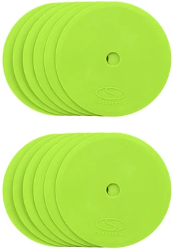 Znaczniki pola SMJ Sport płaskie, okrągłe, 12 szt. zielone, ZPO-G (5903175207982)