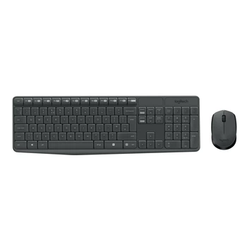 Комплект клавіатура + миша Logitech MK235 бездротовий US розкладка Black (5099206063976)