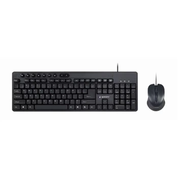 Комплект клавіатура + миша Gembird KBS-UM-04 дротовий US розкладка Black (8716309118125)