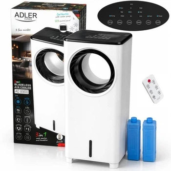 Климатизатор охладитель Adler AD 8900 безлопастной, 3 в 1, 80 Вт, 4 л, с пультом и LED дисплеем