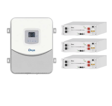 Комплект енергонезалежності Deye SUN-6.6K-0G03-LP1-Eu-AM2 + 3 од. Deye SE-G5.1 Pro-B ( 6,6 kW / 15 kWh )