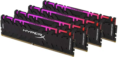 Модуль пам'яті Kingston DDR4 128Gb (4x32) HyperX Predator RGB 3200 Mhz (HX432C16PB3AK4/128) Б/в