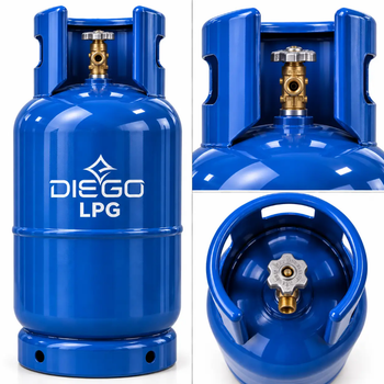 Металевий газовий балон DIEGO 27л для побутового та професійного використання
