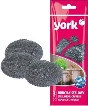 Druciak stalowy York Maxi 3 szt. (5903355000341)